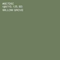 #6E7D5C - Willow Grove Color Image